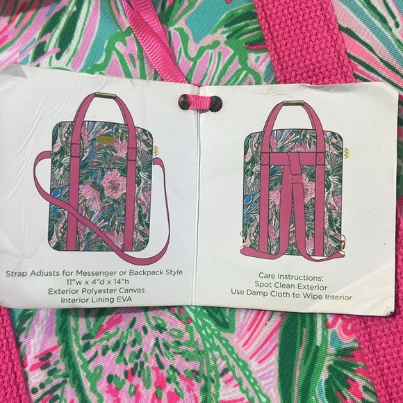 LILLY PULITZER BACKPACK COOLER BAG LIKE NEW - Picture 6 of 6